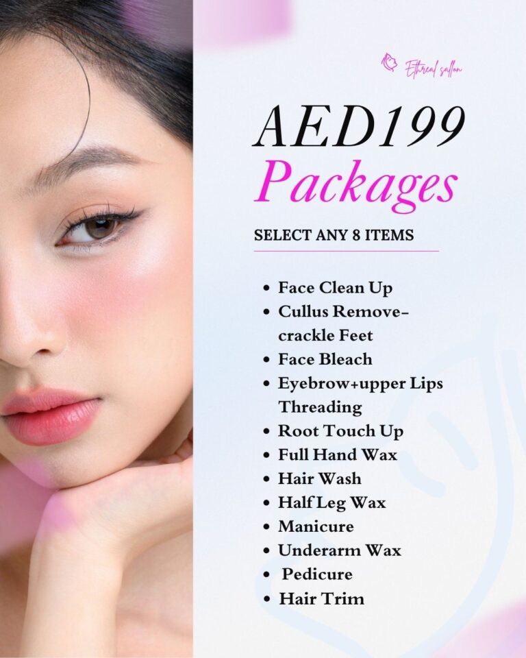 Pink and White Simple Beauty Salon Packages and Pricing Instagram Post